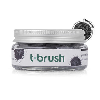 t-brush activated charcoal toothpaste tablets, packaging of t-brush charcoal toothpaste tablets, t-brush toothpaste tablet ingredients T-Brush Activated Charcoal Toothpaste Tablets - Fluoride, Vegan Formula for Sensitive Gums | 90 Tablets T-Brush Activated Charcoal Toothpaste Tablets - Vegan Formula t-brush, charcoal-toothpaste, vegan-toothpaste, sensitive-gums, teeth-whitening, natural-toothpaste, oral-care, eco-friendly-packaging, charcoal-tablets, ai-generated