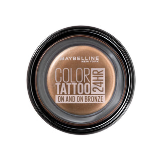 maybelline color tattoo 24hr on and on bronze eyeshadow, maybelline new york color tattoo eyeshadow cream gel Maybelline New York Color Tattoo 24HR Eyeshadow - On And On Bronze for Makeup Enthusiasts | 0.14 fl oz Maybelline Color Tattoo 24HR - On And On Bronze Eyeshadow maybelline, color-tattoo, 24hr-eyeshadow, on-and-on-bronze, makeup-enjoyment, creamy-texture, vibrant-colors, waterproof-eyeshadow, long-lasting, ai-generated