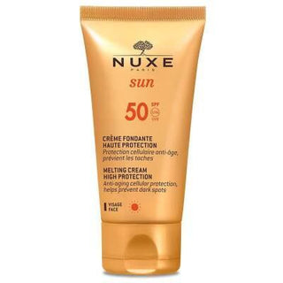 nuxe sun cream spf50 for face, natural sun protection cream, nuxe sunscreen application Nuxe Sun Crème Fondante Visage Haute Protection SPF50 | 50ml Nuxe Sun Face Cream SPF50 - High Protection nuxe, sun-cream, spf50, facial-sunscreen, sensitive-skin, outdoor-essentials, sunbathing, natural-ingredients, sun-protection, ai-generated