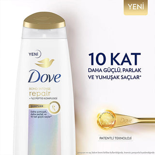 dove bond intense repair shampoo 400ml, bottle of dove hair repair shampoo, dove shampoo for damaged hair Dove Bond Intense Repair Shampoo - Revolutionary Hair Care for Damaged Hair | 400 ml Dove Bond Intense Repair Shampoo - 400ml for Damaged Hair dove, shampoo, damaged-hair, hair-care, bond-repair, peptide-complex, bio-protein-care, intense-repair, hair-repair, ai-generated