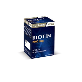 Nutraxin Biotin 2500 mcg 50 Tablets