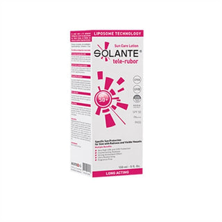 solante tele-rubor sunscreen 150ml, rosacea protection sunscreen by solante Solante Tele-Rubor SPF 50+ Sunscreen - Specially for Rosacea | 150 ml Solante SPF 50+ Rosacea Sunscreen 150 ml solante, spf-50, rosacea-sunscreen, sensitive-skin, sunscreen, anti-aging, moisturizing, cosmetic, ai-generated, skincare