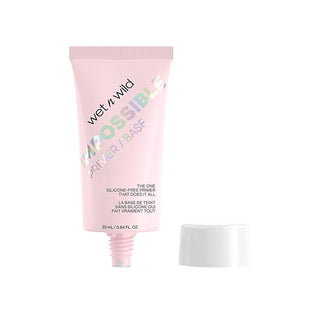 wet n wild impossible primer in bottle, application of wet n wild impossible primer on skin, wet n wild impossible primer with makeup products Wet n Wild Impossible Primer - Oil-Free, Silky Texture for Makeup Lovers | 1 fl. oz. Wet n Wild Impossible Primer - Smooth Skin Finish wet-n-wild, primer, makeup-base, oil-free, smooth-finish, hydrating-primer, makeup-enthusiasts, beauty-lovers, silky-texture, ai-generated