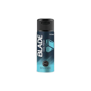 blade cool fresh deodorant 150ml front view, blade cool fresh deodorant 150ml back view Blade Cool Fresh Deodorant - 48-Hour Protection | 150 ml Blade Cool Fresh Deodorant - 48-Hour Protection | 150 ml blade, cool-fresh, deodorant, men, 48-hour-protection, non-staining, paraben-free, aluminum-free, scented, ai-generated