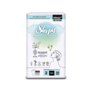 Sleepy Bio Natural Premium Plus Hygienic Pads 2 Long 20 Pieces