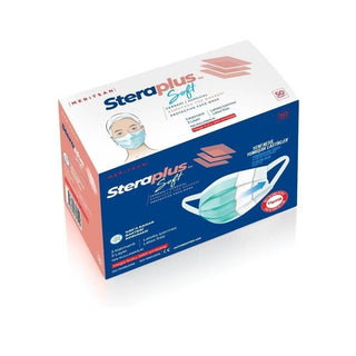 Steraplus Soft Blue Meltblown Ultrasonic 3 Layer Mask 50 Pieces