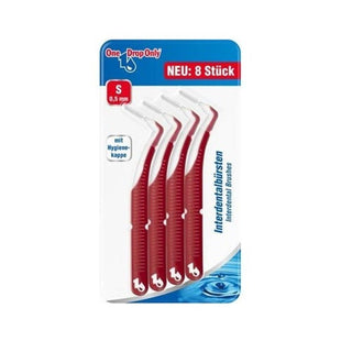 one drop only interdental brush pack of 8, interdental brush close up, one drop only interdental brush usage example One Drop Only Interdental Brush - Pack of 8 | 0.5 mm One Drop Only Interdental Brush Pack of 8 | 0.5 mm one-drop-only, interdental-brush, dental-hygiene, adult-care, teen-care, plaque-remover, oral-care, tooth-care, brushes, ai-generated