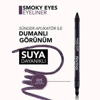 flormar smoky eyes waterproof matte eye pencil deep purple, flormar smoky eyes eye pencil features Flormar Smoky Eyes Waterproof Matte Eye Pencil - 005 Deep Purple | Ideal for Makeup Enthusiasts Flormar Smoky Eyes Waterproof Matte Eye Pencil flormar, smoky-eyes, waterproof-eye-pencil, deep-purple, makeup, beauty, ai-generated, eye-makeup, cosmetics, beauty-lovers