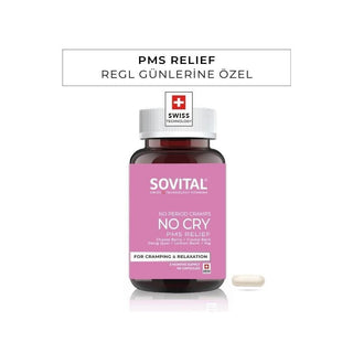sovital no cry capsules bottle, sovital no cry capsules nutritional information Sovital No Cry Capsules - Eases Menstrual Discomfort | 48 Capsules Sovital No Cry Capsules - Eases Menstrual Discomfort sovital, no-cry-capsules, menstrual-relief, women-health, pain-relief, herbal-supplement, b-vitamins, magnesium, natural-remedies, ai-generated