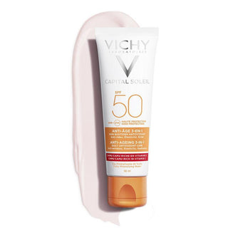 Vichy Capital Soleil SPF 50+ High Protected Anti -Aging Facial Sun Cream