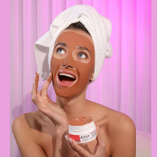 baga-red-clay-mask-100ml, baga-red-clay-mask-texture, baga-red-clay-mask-application Baga Red Clay Mask 100 ml - Oil Control, Tightening & Cleansing for Oily Skin | 3.4 fl oz Baga Red Clay Mask - Oil Control for Oily Skin | 3.4 fl oz baga, red-clay-mask, oil-control, skincare, facial-mask, clay-mask, beauty, young-adults, adults, ai-generated