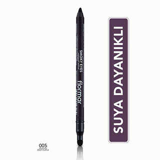 flormar smoky eyes waterproof matte eye pencil deep purple, flormar smoky eyes eye pencil features Flormar Smoky Eyes Waterproof Matte Eye Pencil - 005 Deep Purple | Ideal for Makeup Enthusiasts Flormar Smoky Eyes Waterproof Matte Eye Pencil flormar, smoky-eyes, waterproof-eye-pencil, deep-purple, makeup, beauty, ai-generated, eye-makeup, cosmetics, beauty-lovers