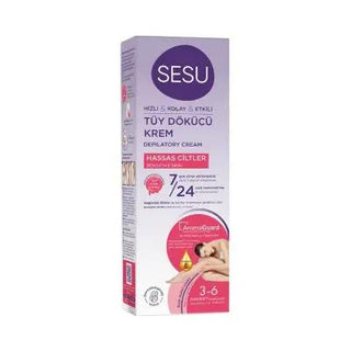 sesu-hair-removal-cream-sensitive-skin-100ml Sesu Hair Removal Cream - Sensitive Skin | 100ml Sesu Hair Removal Cream for Sensitive Skin 100ml susu-hair-removal-cream, sensitive-skin, hair-removal, hair-removal-cream, smooth-skin, beauty-care, skincare, hair-removal-products, personal-care, ai-generated