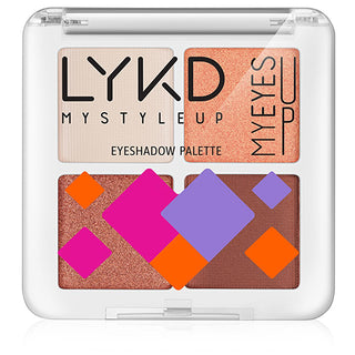 lykd 4-color eyeshadow palette sandy beach front view, lykd eyeshadow palette sandy beach colors, lykd 4-color eyeshadow palette in use LYKD 4-Color Eyeshadow Palette - Sandy Beach for Makeup Lovers | 4 Colors LYKD 4-Color Eyeshadow Palette - Sandy Beach makeup, eyeshadow, lykd, makeup-lovers, sandy-beach, cosmetics, beauty, women, long-lasting, ai-generated