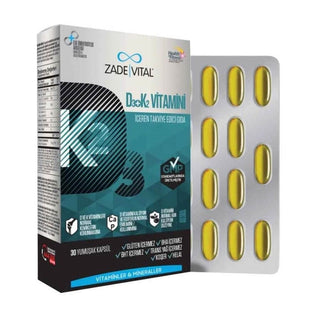 Zade Vital Vitamin D3 + K2 30 Capsules