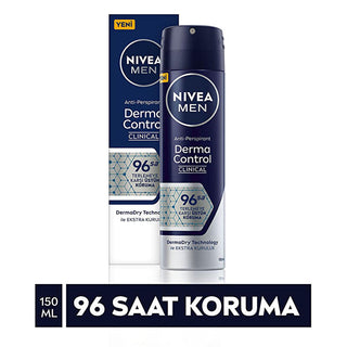 Nivea Men Derma Control Clinical Deodorant Spray - Long Lasting Anti-Perspirant Protection, Alcohol-Free, 5.07 fl oz Nivea Men Derma Control Deodorant Spray - Long Lasting Protection Nivea Men Deodorant Spray, Derma Control Clinical Deodorant, Alcohol-free Deodorant, Anti-perspirant Deodorant for Men, Long-lasting Deodorant Protection, Deodorant Spray for Men, Sensitive Skin Deodorant, Dermatologically Tested Deodorant, Men's Grooming, Personal Care, Hygiene Products