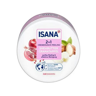 Isana Natural Body Scrub with Shea Butter & Pomegranate Extract - Vegan, Eco-Friendly, 2-in-1 Skincare Solution Isana Natural Body Scrub - Shea Butter & Pomegranate Extract body scrub, natural skincare, vegan cosmetics, eco-friendly packaging, shea butter skincare, cruelty-free, 2-in-1 skincare, exfoliating scrub, sustainable beauty products, dermatologically tested, sensitive skin friendly, natural ingredients, skincare routine, beauty essentials, green beauty, recycled packaging