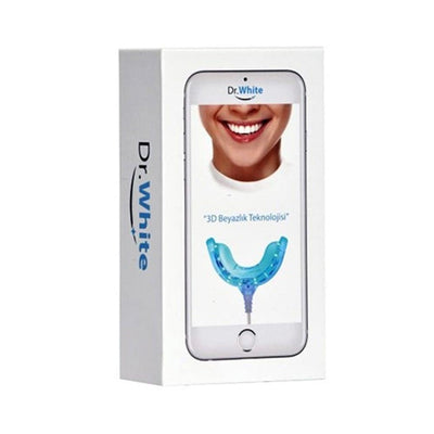Dr. White Teeth Whitening Device - Professional At-Home LED Whitening Kit, USB Powered, Hydrogen Peroxide-Free Gel