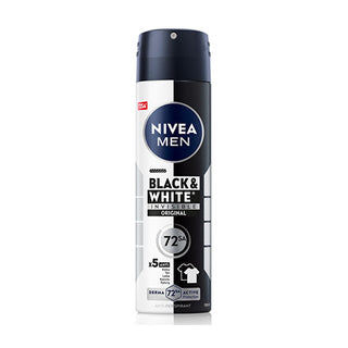 Nivea Men Black & White Invisible Original Deodorant Spray - 72-Hour Anti-Per...