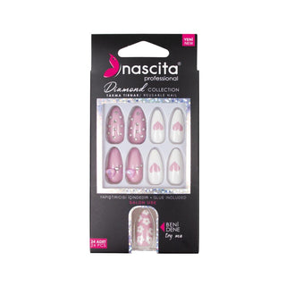 Nascita Reusable False Nail Set S256 - Easy DIY Nail Application, Temporary Nail Enhancement Nascita False Nail Set S256 - Reusable & Easy DIY Nail Solution false nails, temporary nail enhancement, DIY nail application, reusable nail tips, nail beauty products, nail care, cosmetic nail solutions, nail art, nail fashion, beauty enhancements, at-home nail application, reusable false nails, nail accessories