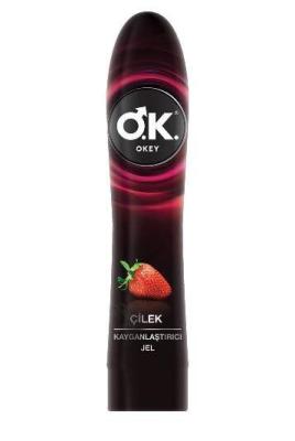 okey strawberry lubricant gel 100 ml, water-based lubricant gel with strawberry flavor Okey Strawberry Lubricant Gel - Natural Sensation | 100 ml Okey Strawberry Lubricant Gel - 100 ml okey, lubricant-gel, strawberry-flavor, intimate-products, personal-care, water-based, ai-generated, sensual, 80ml-lubricant, adult