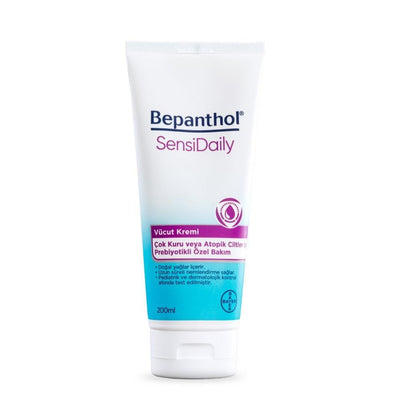 Bepanthol SensiDaily Atopic Body Cream: Soothe Dry, Itchy, Sensitive Skin with Prebiotics, Shea Butter & Ceramides - Gen
