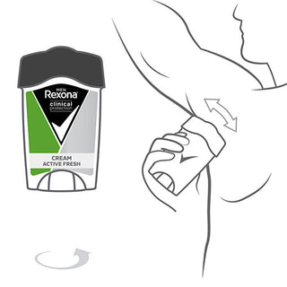 Rexona Men Clinical Protection Active Fresh Antiperspirant Cream Deodorant