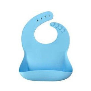 oiOi basic silicone bib blue, oiOi silicone bib front pocket detail OiOi Basic Silicone Bib - Blue | Perfect for 6 Months+ OiOi Basic Silicone Bib - Blue oioi, silicone-bib, baby-feeding, parenting, easy-clean, baby-products, 6-months-plus, infant-bib, mealtime, ai-generated