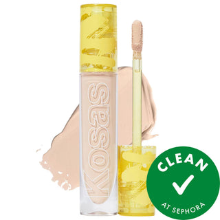 ILIA Revealer Creamy Brightening Concealer: Reduce Dark Circles, Hydrate, & Illuminate - Caffeine & Hyaluronic Acid Infused, Medium Coverage, Vegan ILIA Concealer: Creamy Brightening, Reduce Dark Circles, Vegan creamy concealer, brightening concealer, concealer with caffeine, hyaluronic acid concealer, non-comedogenic concealer, vegan concealer, concealer for dark circles, concealer for sensitive skin, radiant finish concealer, medium coverage concealer, concealer, dark circles, puffiness, hydration, plumpi