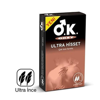 okey ultra hisset condoms packaging, okey ultra hisset condom close up Okey Ultra Hisset Condoms - Ultimate Sensation | 10 Pack Okey Ultra Hisset Condoms | 10 Pack okey, ultra-hisset, condoms, sexual-health, intimacy, adults, pleasure, ultra-thin, 10-pack, ai-generated