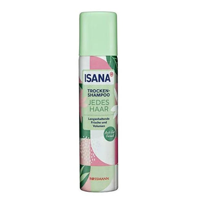 Isana Dry Shampoo for All Hair Types, 75ml - Oil Absorbing, Waterless Cleanser for Instant Volume & Freshness