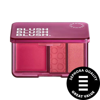 Blush Blush Blush: Cream, Matte & Shimmery Blush Palette - Highly Pigmented Cheek Color, Portable Makeup Palette Blush Blush Blush Palette: Cream, Matte, Shimmery - Cheek Color blush palette, cream blush, matte blush, shimmery blush, makeup palette, cheek color, blush trio, portable blush palette, highly pigmented blush, blush, cheek makeup, makeup, cream blush palette, matte blush palette, shimmery blush palette, travel makeup, on-the-go makeup, radiant finish, dewy finish, luminous complexion, glowing com