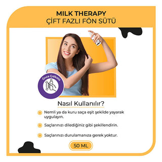 Morfose Milk Therapy: Hair Heat Protectant & Styling - Amino Acid & Milk Protein Damage Repair, Dual Phase Conditioner, 1.69 fl oz Morfose Hair Heat Protectant: Milk Protein & Amino Acids hair heat protectant, milk protein hair treatment, amino acid hair serum, dual phase hair conditioner, hair styling protection, heat protection spray, damage repair hair treatment, dry hair treatment, hair styling product, heat protectant, hair conditioner, amino acid treatment, milk protein, dual phase, heat protection, e