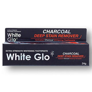White Glo Activated Charcoal Toothpaste for Teeth Whitening & Stain Removal - 24g White Glo Charcoal Toothpaste for Whiter Teeth Activated Charcoal Toothpaste, Teeth Whitening Toothpaste, Stain Removal Oral Care, Dentist Recommended Toothpaste, Natural Oral Care Products, Oral Hygiene, Whitening Toothpaste, Charcoal Toothpaste, Healthy Smile, Fresh Breath