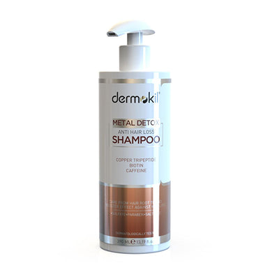 Dermokil Metal Detox Anti-Hair Loss Shampoo: Strengthen & Revitalize Thinning Hair with Copper Peptide, Biotin & Caffein