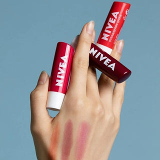 Nivea Nourishing Lip Care Balm with 24-hour Moisturization - Mineral Oil-Free Lip Balm Nivea 24-Hour Moisturizing Lip Balm - Mineral Oil-Free lip balm, nourishing lip care, 24-hour moisturization, dermatologically tested lip balm, mineral oil-free lip care, lip moisturizer, natural lip balm, shine lip balm, everyday lip care, healthy lip appearance, Nivea lip care