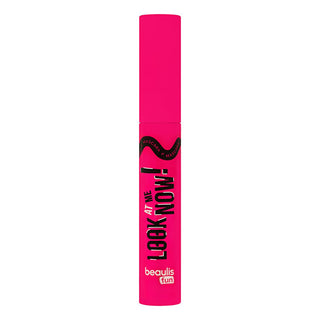 beaulist fun look at me now mascara 100 black, close up of beaulis fun mascara brush, beaulist mascara packaging and product image Beaulis Fun Look At Me Now Mascara - 100 Black Beaulis Fun Look At Me Now Mascara - 100 Black beaulismascara, volume-mascara, black-mascara, long-lasting, bold-lashes, eye-makeup, mascara-applicator, beauty-products, makeup-essentials, ai-generated