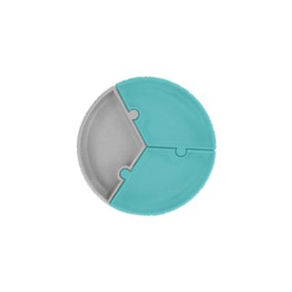 oi oi puzzle bowl green gray, silicone baby dish in green and gray OiOi Puzzle Bowl - Green Gray | Silicone Baby Dish OiOi Puzzle Bowl - Green Gray | Silicone Baby Dish baby-dish, silicone-bowl, oi-oi, puzzle-bowl, blw, baby-feeding, parents, caregivers, nontoxic, ai-generated