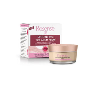 Rosense Moisturizing Face Cream for Dry & Sensitive Skin - 1.69 fl oz, Natural Ingredients, Sun Protection Rosense Moisturizing Face Cream - Natural & Sun Protection Moisturizing Face Cream, Dry and Sensitive Skin Care, Natural Skincare Products, Face Moisturizer with Sun Protection, Rose Oil Face Cream, Skincare Essentials, Natural Ingredients, Sun Protection, Hydrating Face Cream, Sensitive Skin Solutions