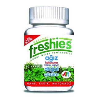 natural freshies capsules bottle, natural freshies on table Natural Freshies 90 Capsules - All-Natural Breath Freshener | 90 Caps Natural Freshies 90 Capsules - Refreshing Mint Flavor natural-freshies, breath-freshener, mint-capsules, natural-health, students, professionals, fresh-breath, wellness, capsules, ai-generated