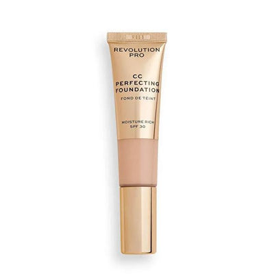Revolution Pro Foundation CC Cream SPF 30 - Anti-Aging, Moisturizing, Hyaluronic Acid & Collagen for Dry & Combination S
