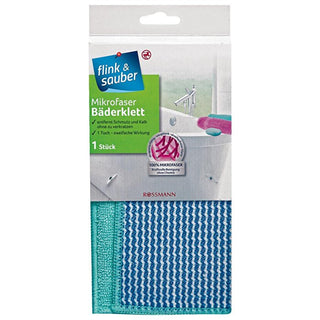 Flink & Sauber Microfiber Bath Cleaning Cloth - Single | 100% Microfiber