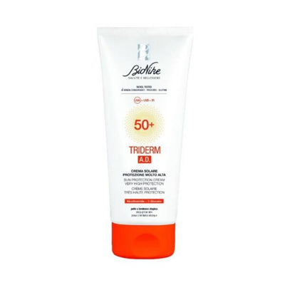 Bionike Triderm SPF50+ Sunscreen: Gentle, High Protection for Sensitive Skin, Babies & Children - Broad Spectrum UVA/UVB