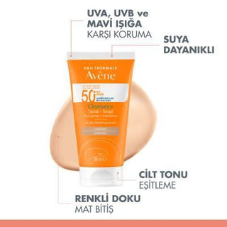 Avene Cleanance SPF 50+ Colored Sunscreen for Oily & Acne-Prone Skin - Non-Greasy, Tinted Protection