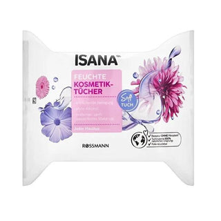 Isana Moist Cosmetic Wipes: Gentle & Hydrating Facial Cleansing Wipes for Sensitive Skin, Removes Waterproof Makeup - 25 Count Isana Moist Wipes: Gentle Makeup Remover & Facial Cleansing moist cosmetic wipes, makeup remover wipes, facial cleansing wipes, hydrating face wipes, almond oil wipes, sensitive skin wipes, Islak Kozmetik Mendili, gentle face wipes, water resistant makeup remover, travel size face wipes, cleansing wipes, face wipes, makeup wipes, gentle wipes, hydrating wipes, almond oil, allantoin,