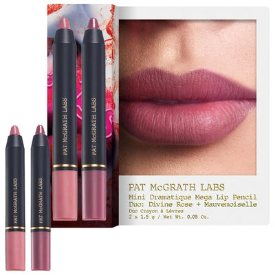 Pat McGrath Labs Mini Dramatique Mega Lip Pencil Set: Long-Lasting Matte Lip Color, Cruelty-Free Lipstick, Travel-Friend