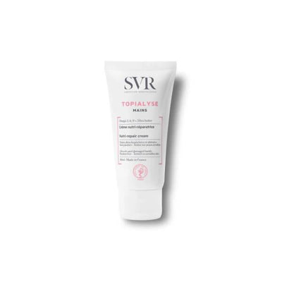 SVR Topialyse: Repairing Hand Cream for Dry, Cracked Hands - Shea Butter, Non-Greasy Formula - Deeply Moisturizing & Fas
