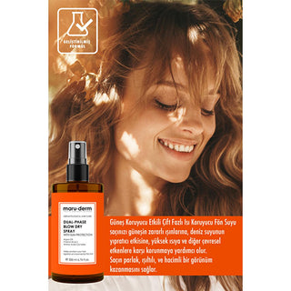 Maruderm Heat Protective Hair Serum with Argan Oil - Dual-Phase Formula for Shiny, Protected Hair Maruderm Heat Protective Hair Serum - Argan Oil for Shiny Hair heat protective hair serum, sun protection for hair, argan oil hair care, dual-phase hair serum, hair styling protection, hair care, hair serum, protective hair products, argan oil benefits, hair health, hair protection, styling hair care