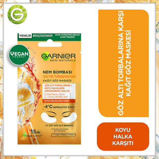 Garnier SkinActive Eye Mask: Reduce Under Eye Bags & Dark Circles with Hydrating Hyaluronic Acid & Brightening Orange Juice - Refresh & Revitalize Garnier Eye Mask: Reduce Dark Circles & Bags - Hydrate & Brighten eye mask, under eye bags treatment, dark circles treatment, hydrating eye mask, brightening eye mask, Garnier eye mask, hyaluronic acid eye mask, orange juice eye mask, eye mask for puffiness, Garnier, SkinActive, hyaluronic acid, orange juice, eye care, skincare, beauty, puffiness, dark circles, h