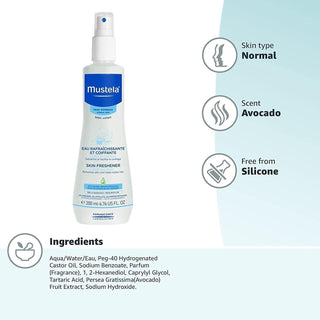 Mustela Baby Hair Styler & Body Freshener Spray 200ml - Gentle Detangling & Refreshing for Newborns